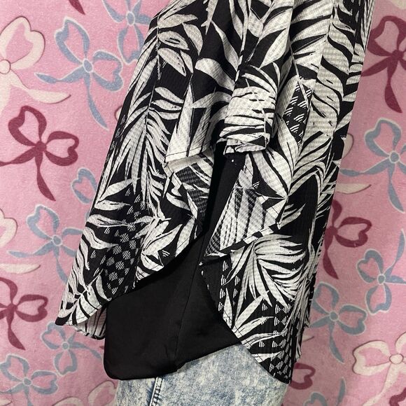 Ny Collection Size XL Animal Zebra Print McBling Blouse - Picture 3 of 4